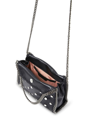 STELLA MCCARTNEY Mini Studded Silver-Tone Chain Tote