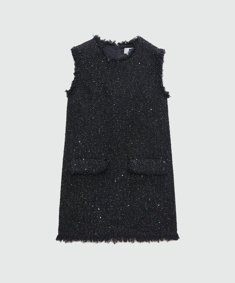 MSGM Chic Black Mini Suit Dress