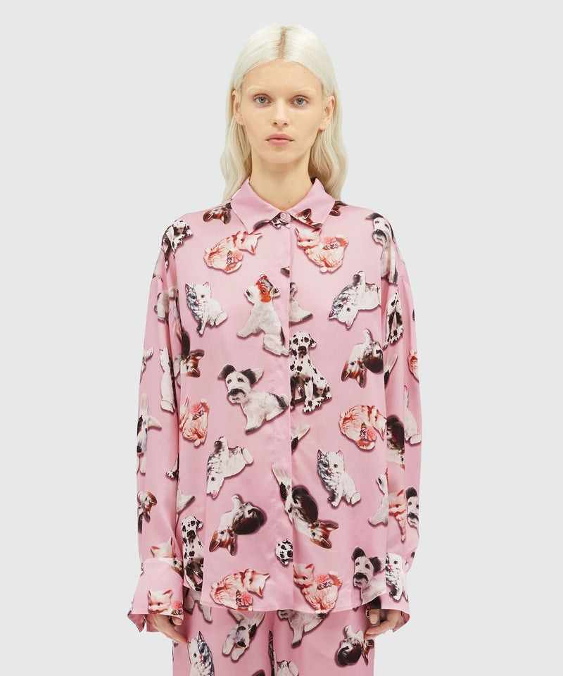 MSGM Elegant Blush Mini Shirt for Women