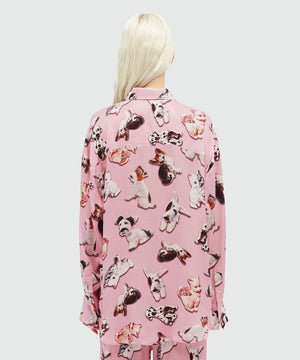 MSGM Elegant Blush Mini Shirt for Women