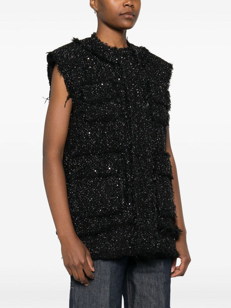 MSGM Lurex Detail Gilet - Women's Vest for FW24