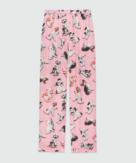 MSGM Chic Pink Tailored Trousers