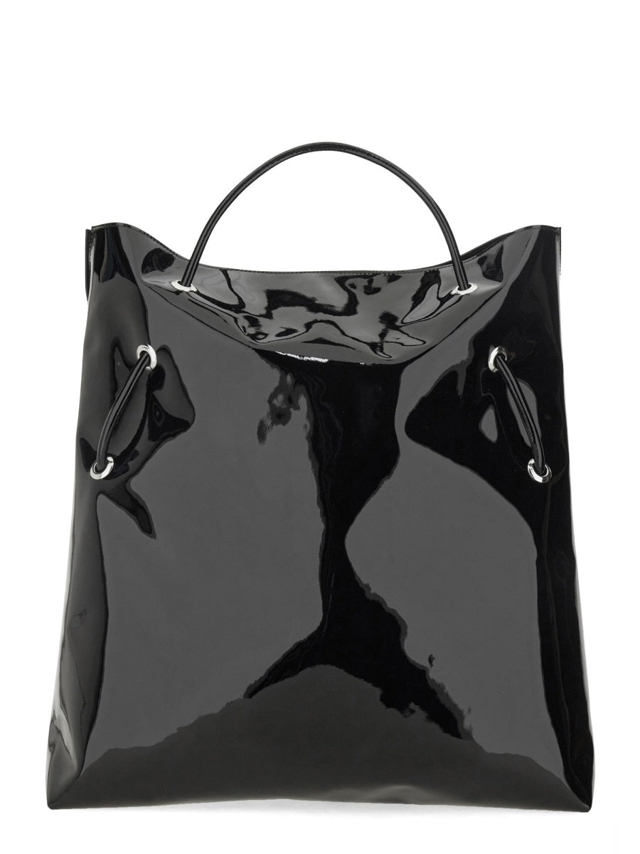 MSGM Leather Tote Handbag