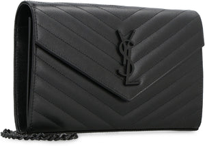 SAINT LAURENT Nero Calfskin Leather Clutch for Women: FW23 Must-Have Accessory