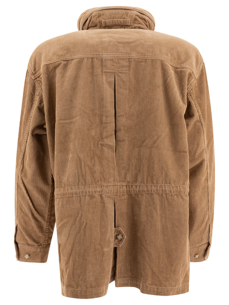 BEAMS PLUS Classic Brown Outerwear Jacket for Men - FW24