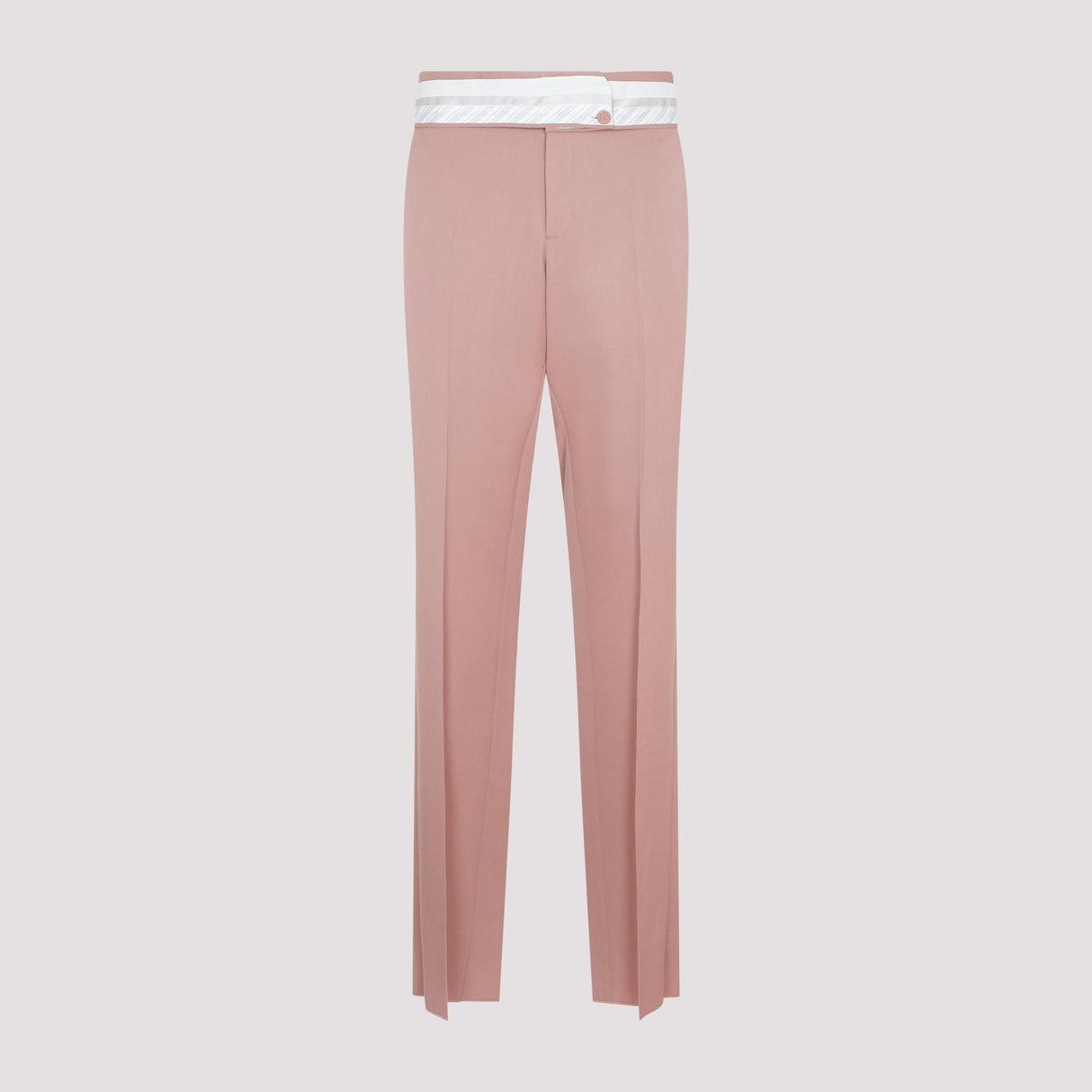 Luxurious Wool Pants in Pink & Purple for Men