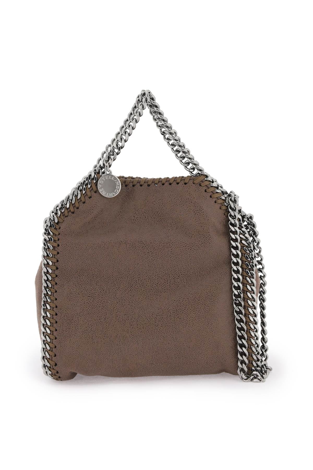 STELLA MCCARTNEY FAUX LEATHER TINY FALABELLA Handbag - Brown