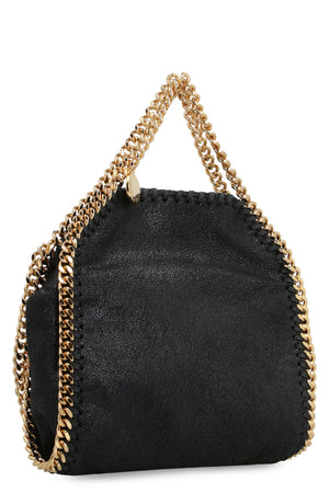 Stylish Black Handbag with Snap Button Closure and Diamond Effect Chain