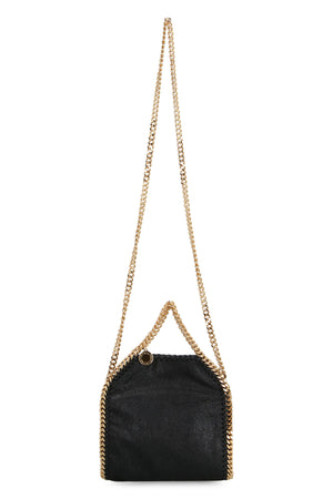 Stylish Black Handbag with Snap Button Closure and Diamond Effect Chain