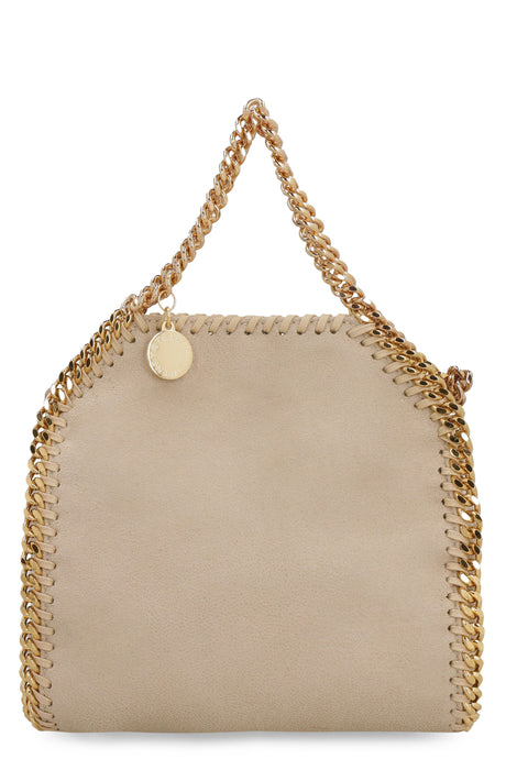 STELLA MCCARTNEY Ivory Shaggy Deer Tote Handbag with Gold-Tone Chain - 2024 SS Collection