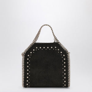 STELLA MCCARTNEY Black Mini Falabella Tote with Stud Accents