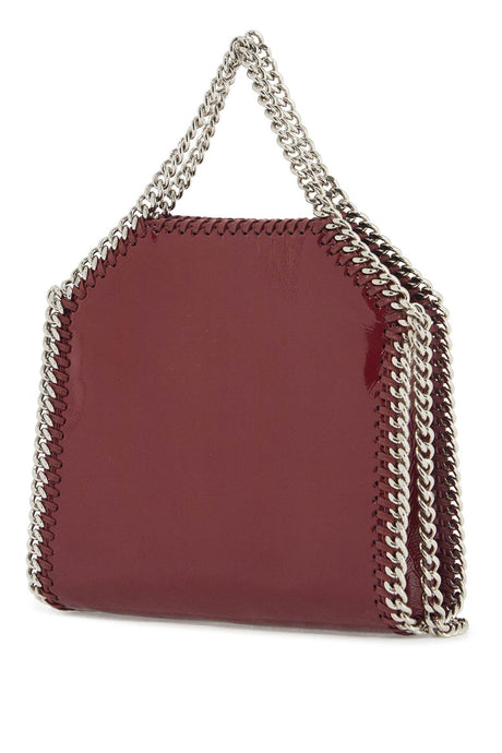 STELLA MCCARTNEY Mini Crinkled Patent Leather Tote Handbag