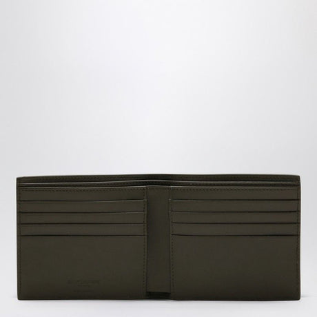 SAINT LAURENT Musk Green Leather Bi-Fold Wallet for Men