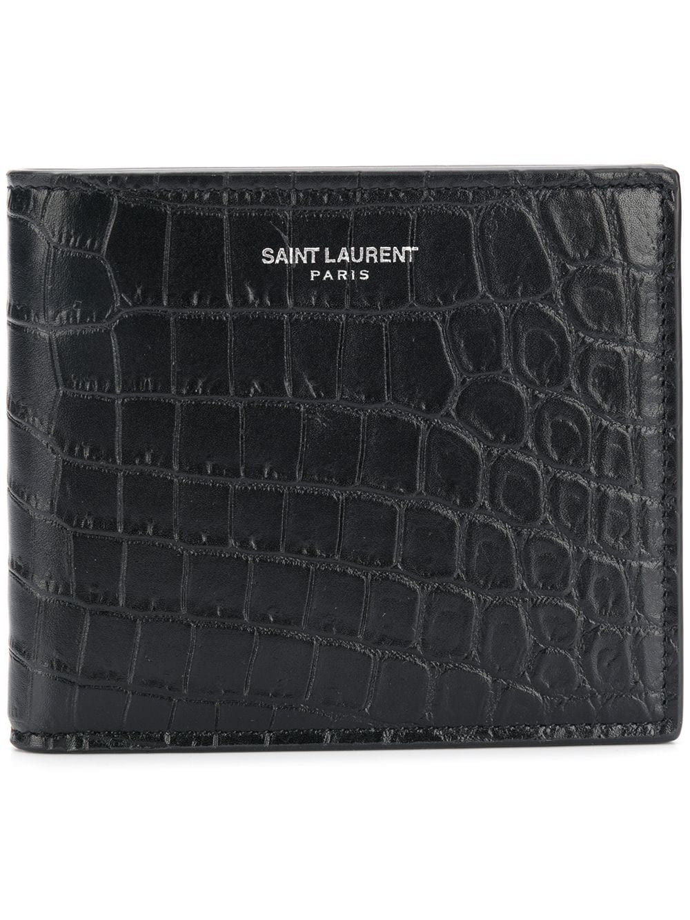 Black Logo Print Wallet for SS23