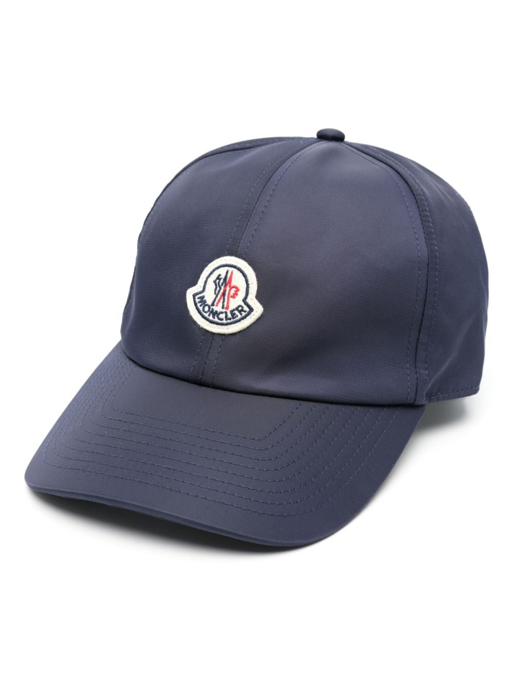 MONCLER Navy Baseball Cap with Logo Patch for Women - SS24 Collection