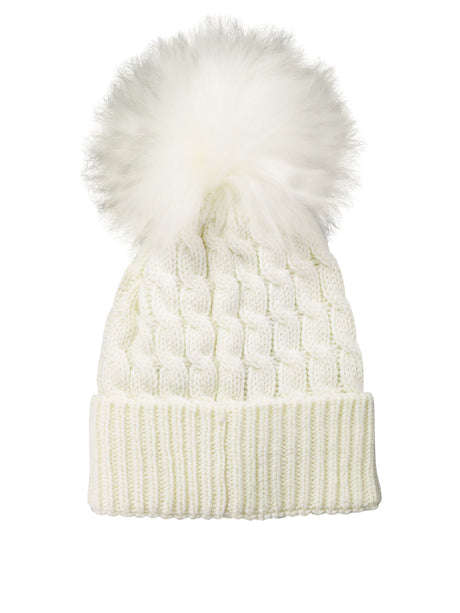 MONCLER GRENOBLE Stylish Wool Beanie with Pom-Pom for Women