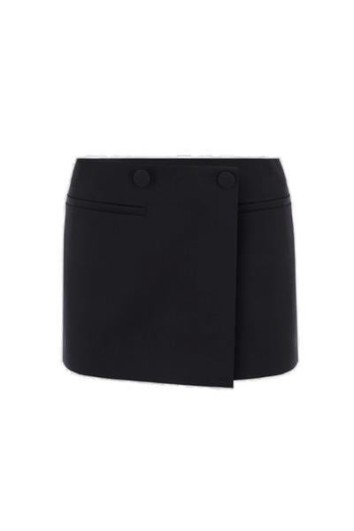 VALENTINO GARAVANI Elegant Grayscale Mini Skirt - Size IT 40