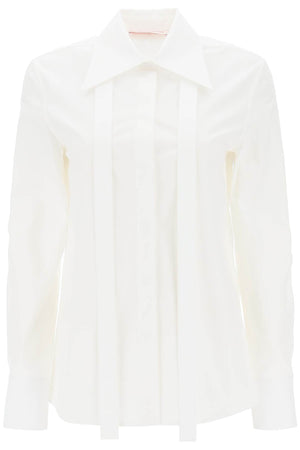 VALENTINO GARAVANI White Cotton Poplin Shirt for Women - FW23 Collection