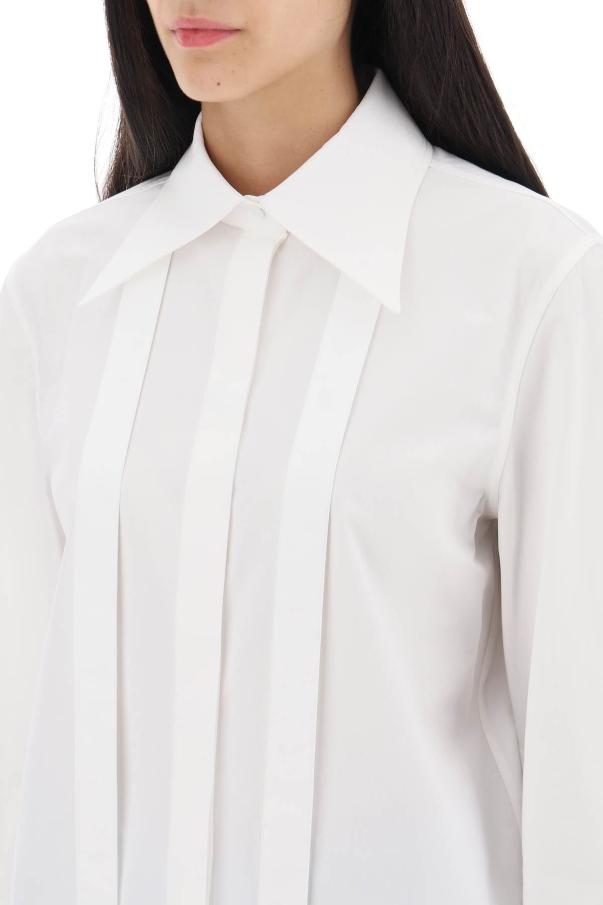 VALENTINO GARAVANI White Cotton Poplin Shirt for Women - FW23 Collection