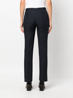 Luxurious Blue Tailored Trousers for Women