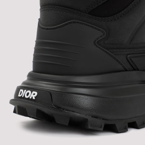 DIOR HOMME Black Leather Sneakers for Men