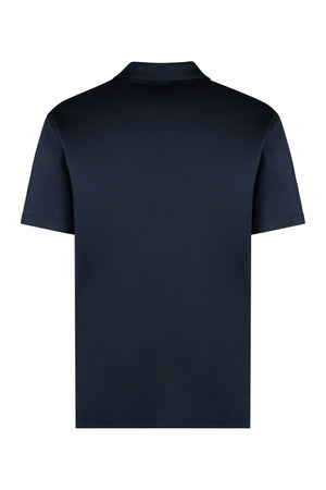 GIORGIO ARMANI Navy Short Sleeve Polo Shirt for Men