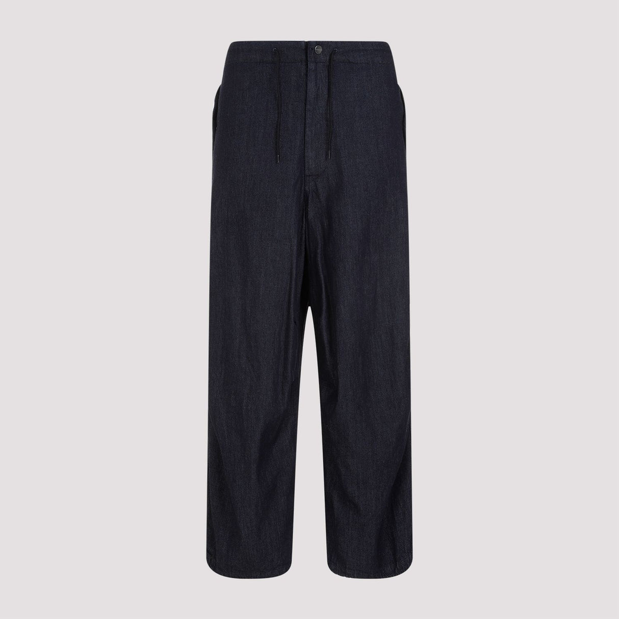 男士SS24款纯棉蓝色裤子 - 质量与舒适的完美结合！