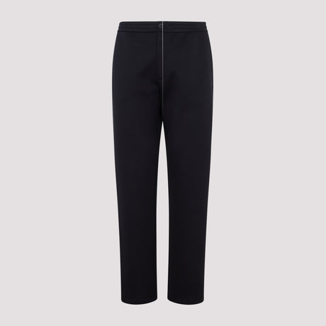 Men's Deep Blue Cotton and Polyamide Trousers for FW23