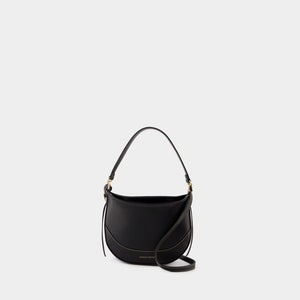 VANESSA BRUNO	 Elegant Mini Daily Shoulder Bag in Classic Black