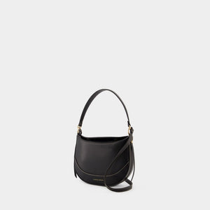 VANESSA BRUNO	 Elegant Mini Daily Shoulder Bag in Classic Black