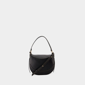 VANESSA BRUNO	 Elegant Mini Daily Shoulder Bag in Classic Black