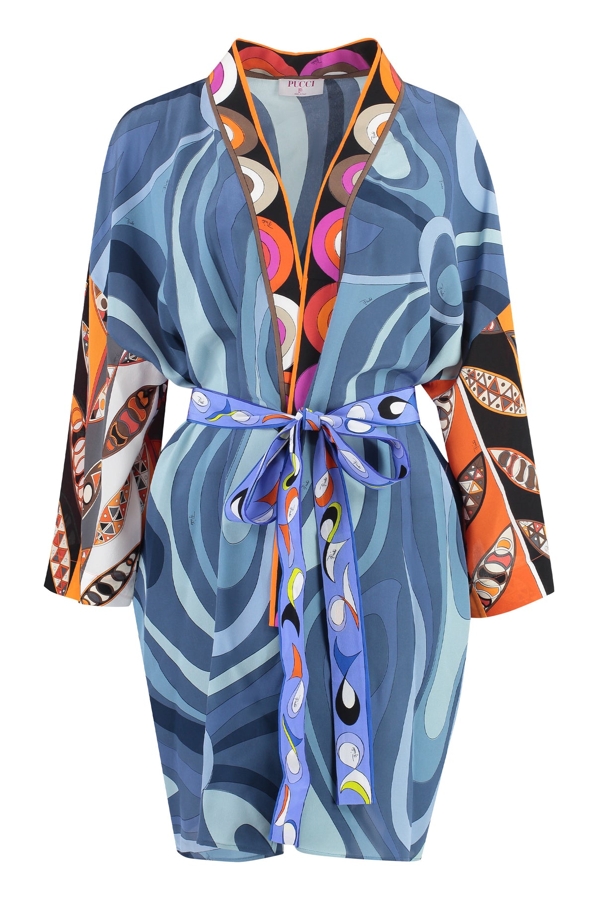 EMILIO PUCCI Luxurious Printed Silk Night Gown for Women - FW23 Collection
