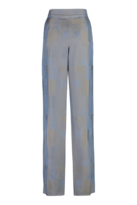 GIORGIO ARMANI Multicolor Straight-Leg Trousers for Women - SS23 Season