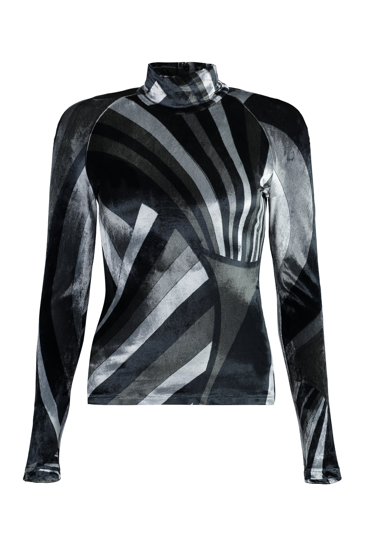 EMILIO PUCCI Multicolor Chenille Printed Long-Sleeve Top for Women - FW23