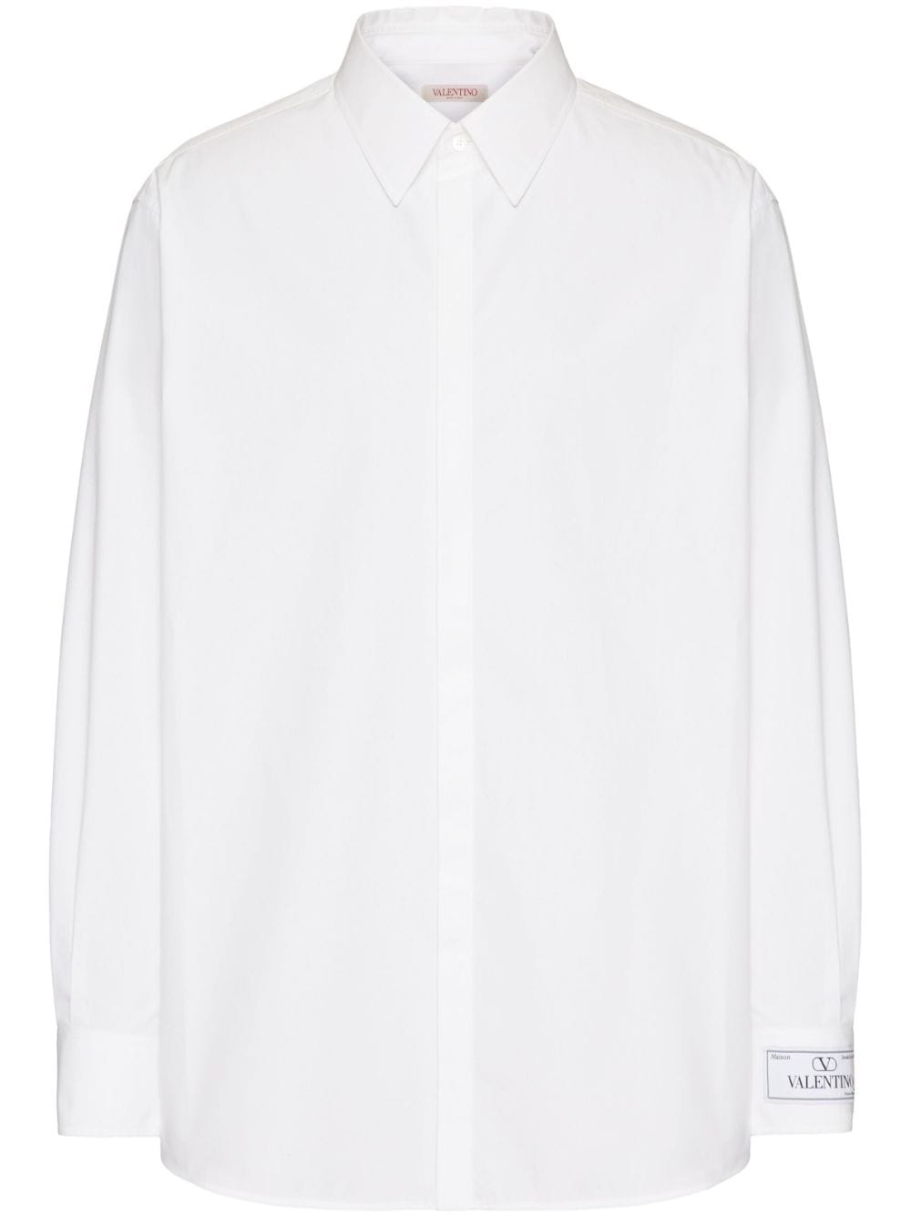 Mens White Cotton Shirt - FW23 Collection