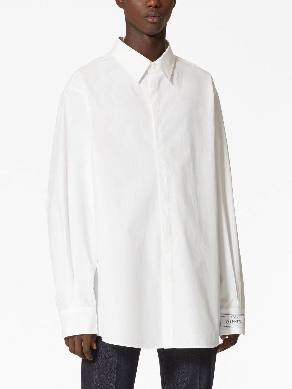 Mens White Cotton Shirt - FW23 Collection