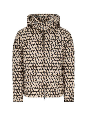 VALENTINO GARAVANI Slim Fit Iconic Print Puffer Jacket (Size IT 50)