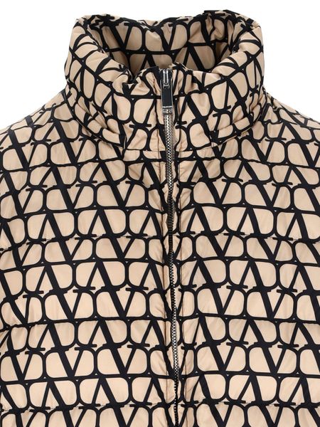 VALENTINO GARAVANI Slim Fit Iconic Print Puffer Jacket (Size IT 50)