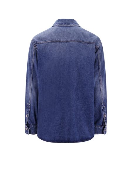 VALENTINO Blue Overshirt for Men - FW23 Collection