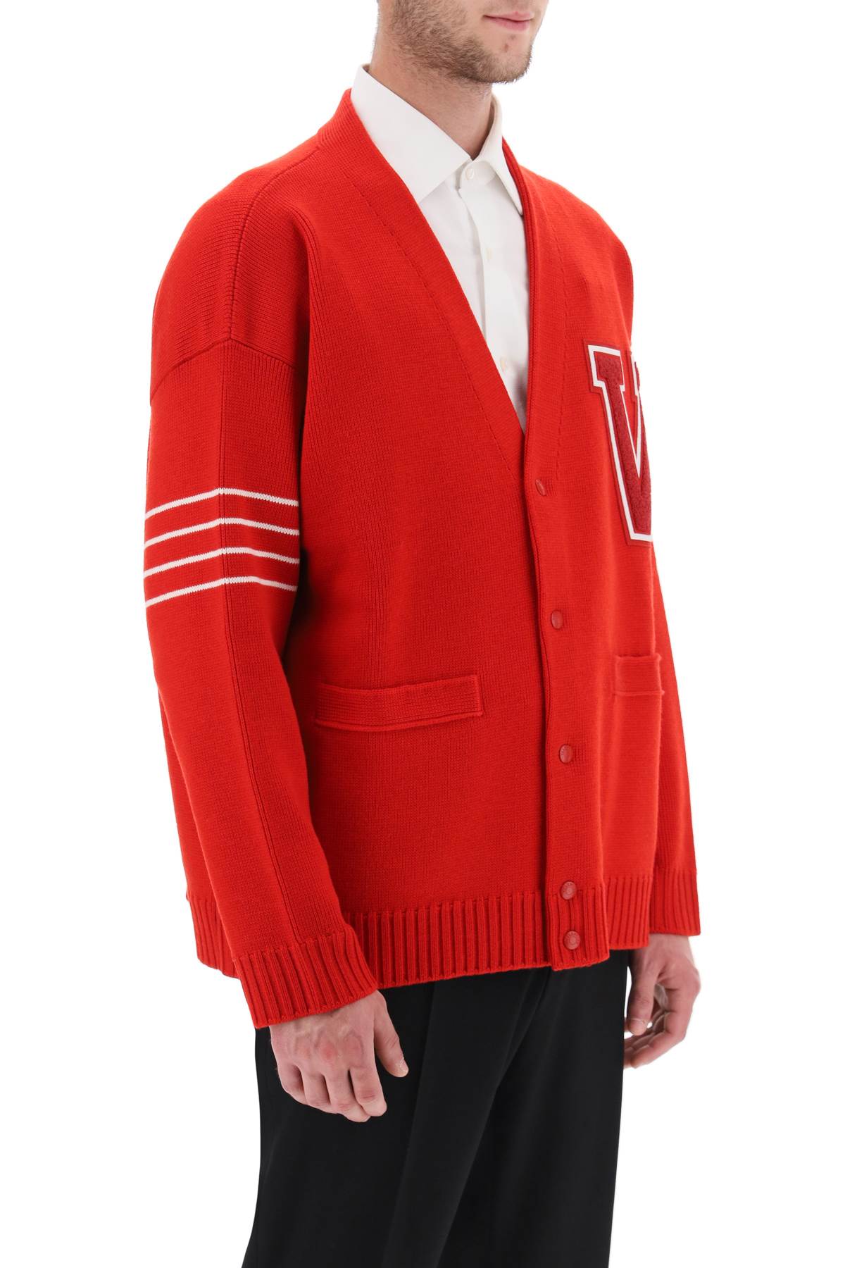 VALENTINO GARAVANI Luxurious Red Knit Sweater for Men from FW23 Collection