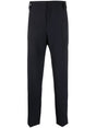 VALENTINO Navy Wool Trousers for Men - FW23 Collection