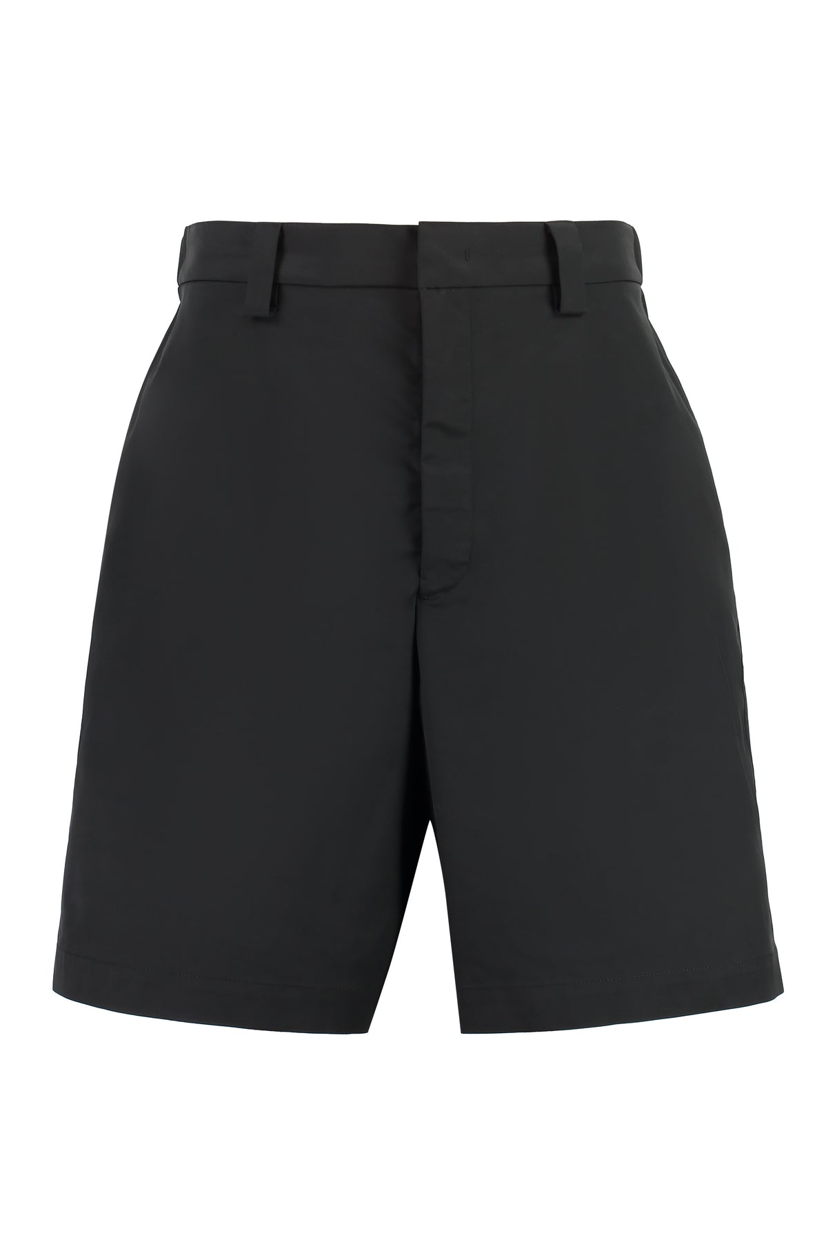 VALENTINO Black Nylon Bermuda Shorts for Men - Fall/Winter 2024 Collection