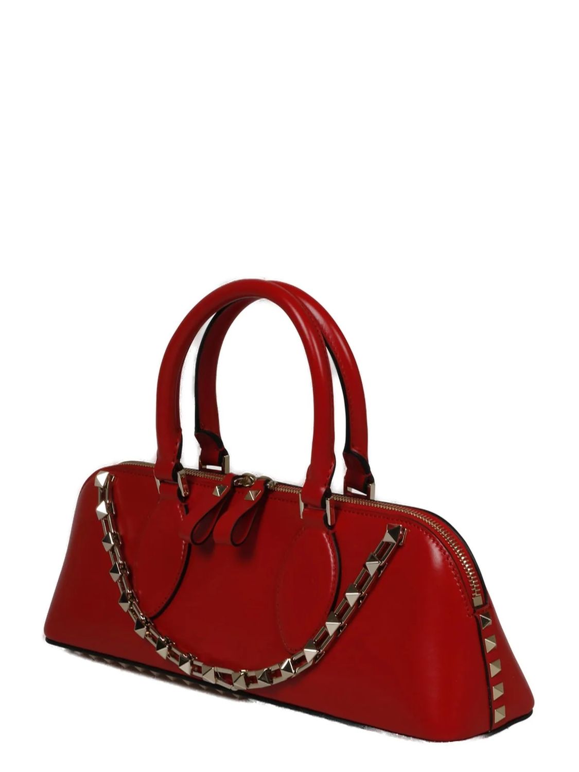 VALENTINO GARAVANI Mini Rockstud Duffle Handbag - Leather - 34cm x 11cm x 8cm