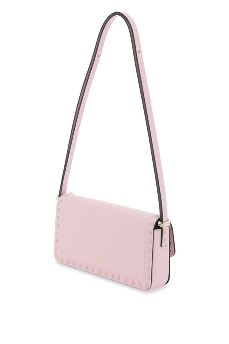 VALENTINO GARAVANI Pink Rockstud Shoulder Handbag for Women - FW23 Collection