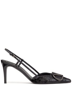 V Logo Signature Slingback Pumps - SS24