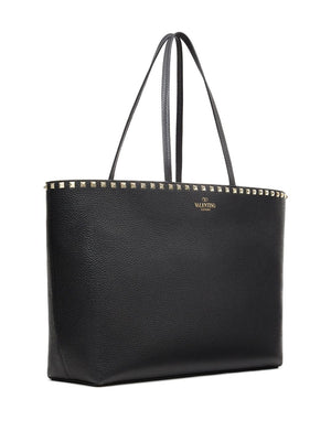 VALENTINO GARAVANI Elegant Rockstud Leather Tote