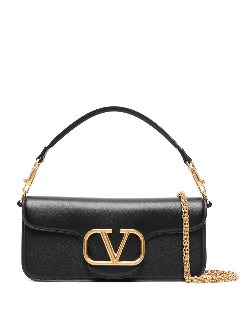 VALENTINO GARAVANI LOCÒ LEATHER SHOULDER Handbag