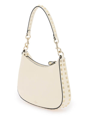 Exquisite Raffia Zip-Up Small Shoulder Handbag for Women in Gentle Grey