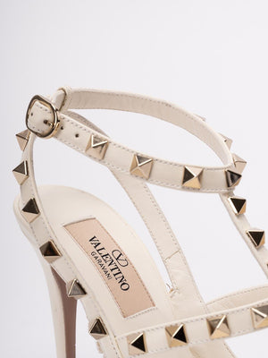 VALENTINO Luxurious Beige Caged Pumps for Women