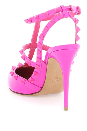 Giày cao gót quai mắt cáo màu hồng rực rỡ dành cho phụ nữ - Bộ sưu tập Thu/Đông 2023